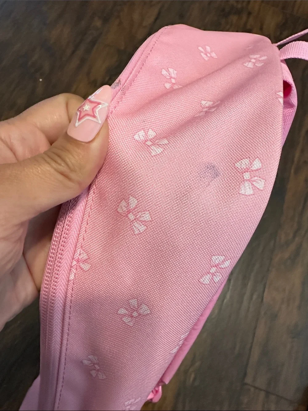 Jansport Pink Kids Backpack with Bows
